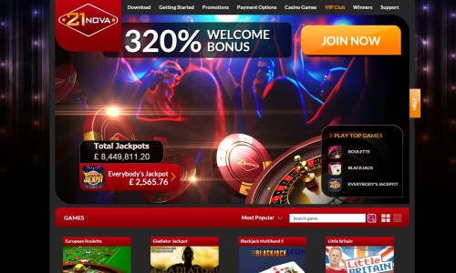 Bonus Code 21 Nova Casino